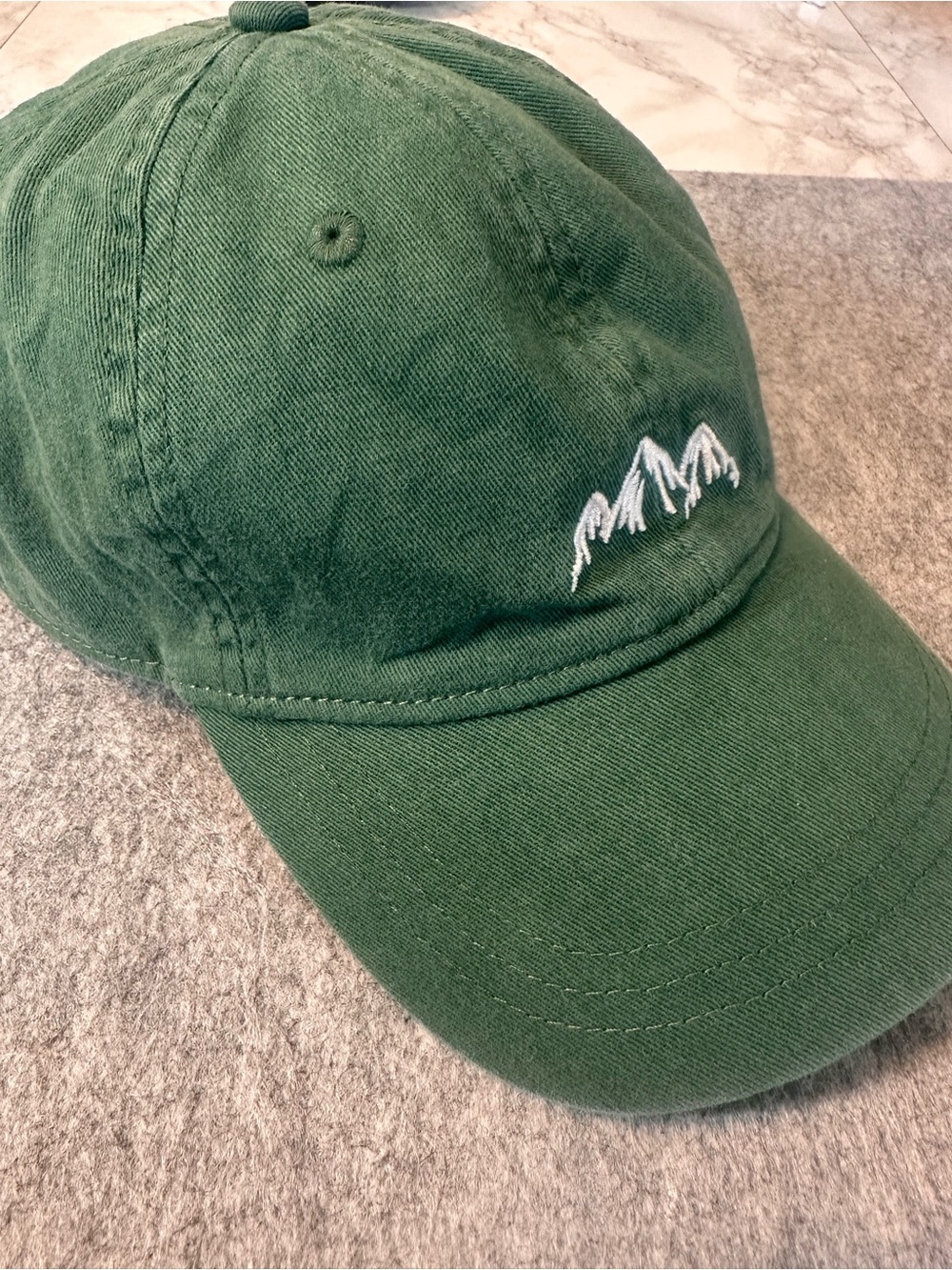 J.Crew Green Embroidered Baseball Cap